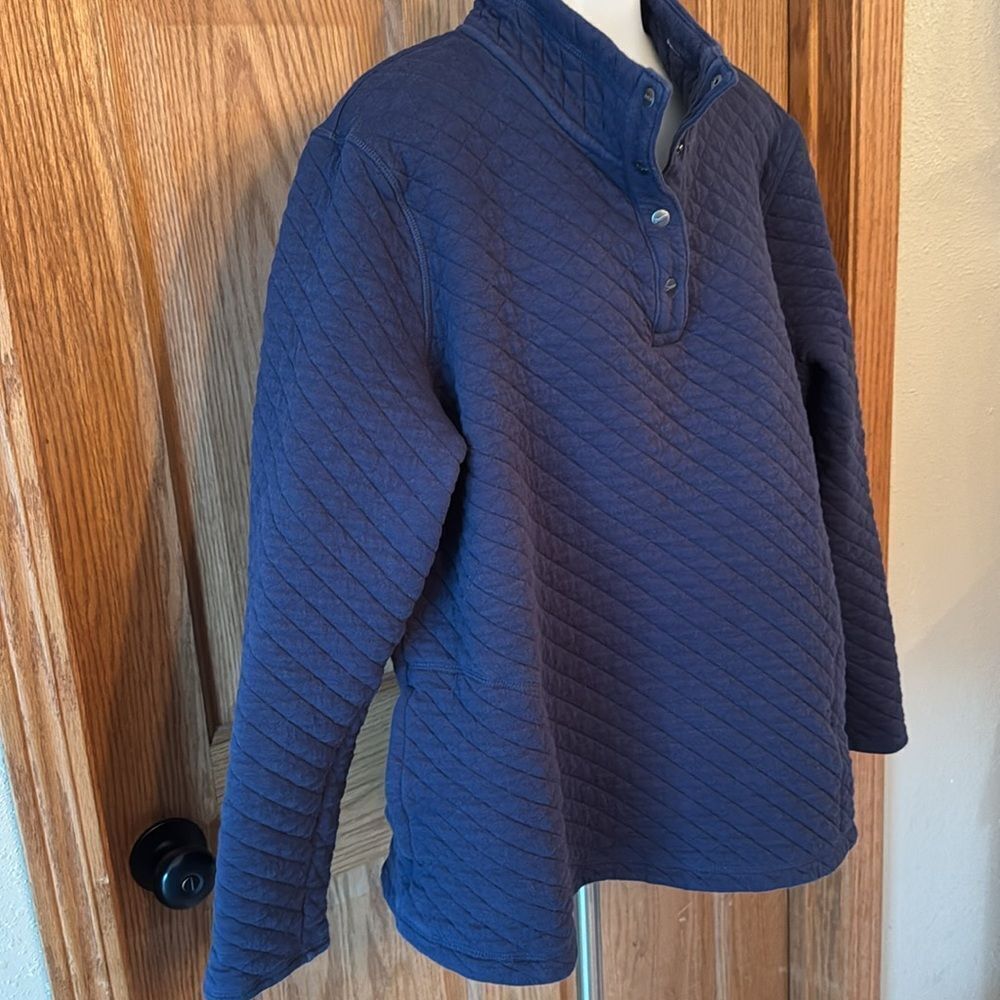 DULUTH Trading Company Quilted Snap Pullover Sweatshirt - Picture 8 of 12
